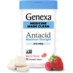 Genexa Clean Antacid Maximum Strength Chewable Tablets front bottle view