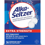 Alka-Seltzer Extra Strength Heartburn Relief tablets front of packaging.