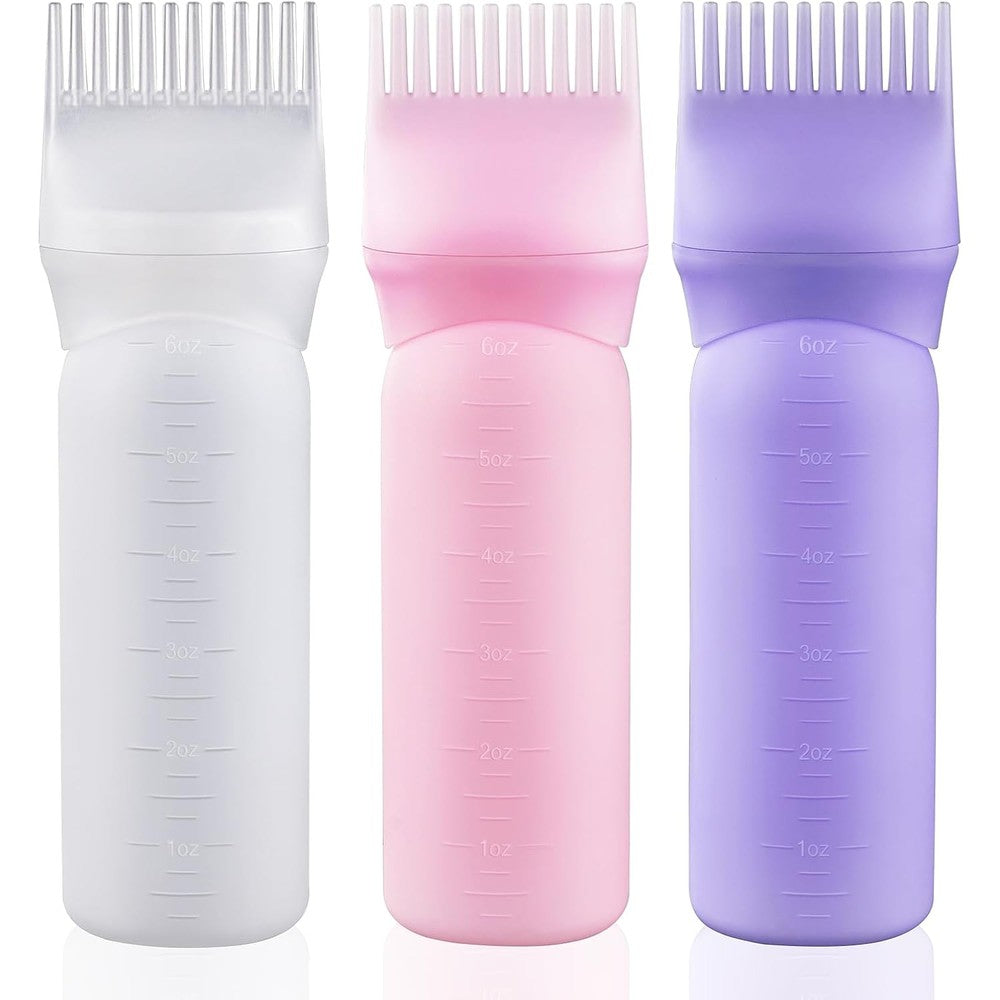 Cosywell root comb applicator bottle pack front view showcasing pink white and purple options