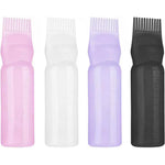 Pebipoo root comb applicator bottle four pack front view showing color assortment