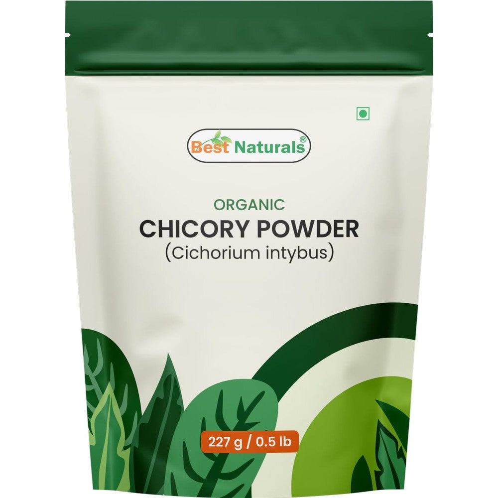 Best Naturals USDA Organic Pure Chicory Root Powder 227g front view prebiotic supplement India
