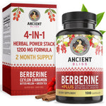 Ancient Bliss Berberine HCL 1200mg bottle front view