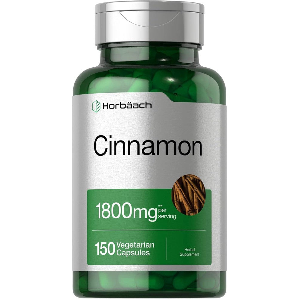 Horbäach Ceylon Cinnamon supplement bottle front view
