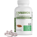 Bronson Cinnamon Plus Chromium Picolinate 60 Capsules front view