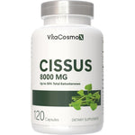 VitaCosmoX Cissus Quadrangularis Extract 8000mg bottle front view showing joint support benefits