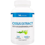 ML Naturals Cissus Extract 1000mg bottle front view for bone health