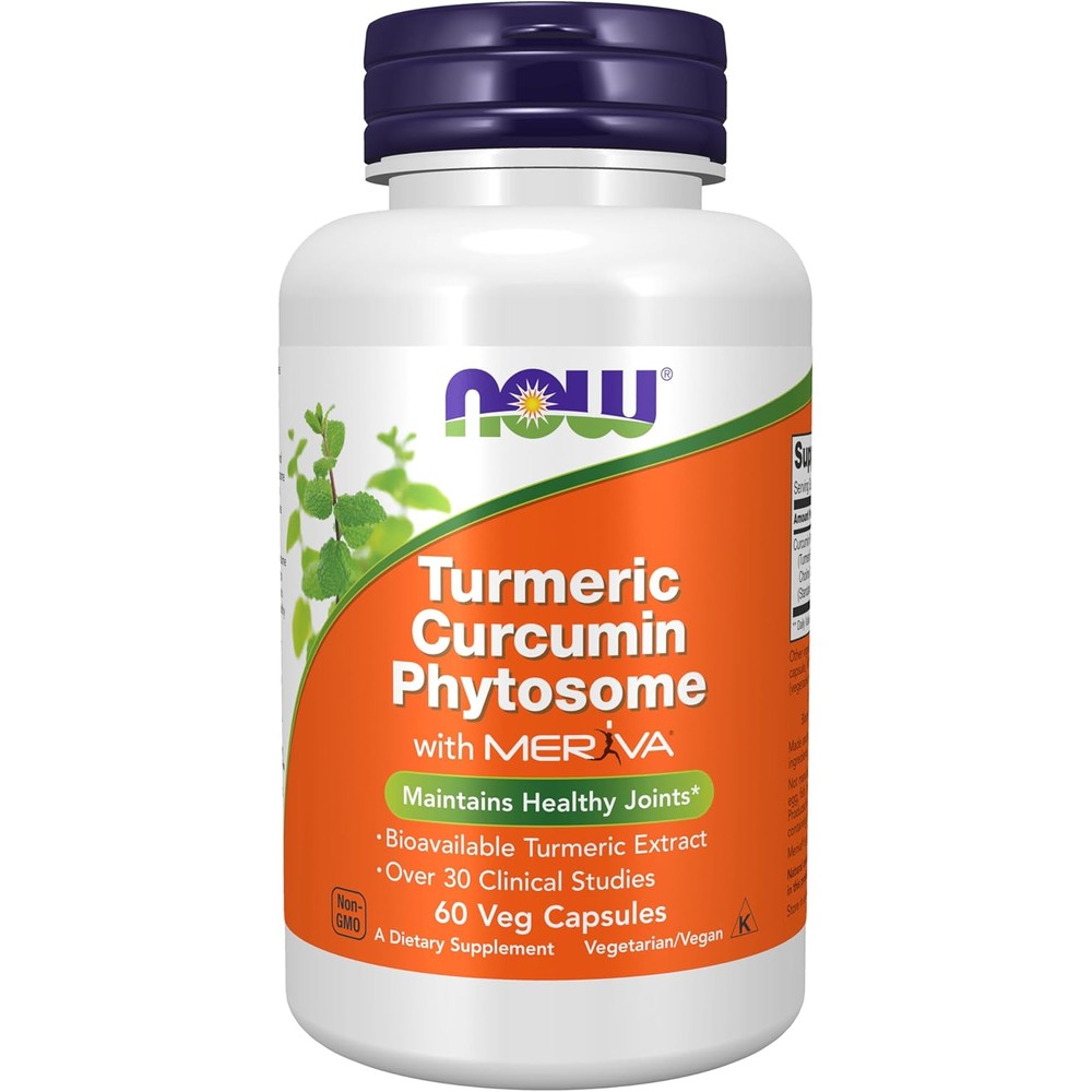 Now Foods Curcumin Phytosome bottle front view for joint health