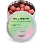 Habit + Habitat DIM Complex Hormone Support Gummies front view bottle showcasing the strawberry flavor.