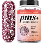 SMNutrition PMS Support For Women front view bottle showing 30 microbeadlet capsules