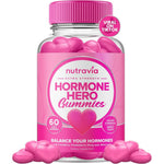 Pink Stork Nutravia Hormone Hero PMS Gummies front view bottle for women wellness