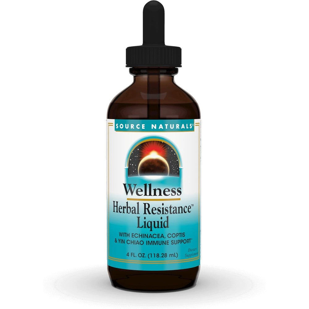 Source Naturals Wellness Herbal Resistance Liquid front view bottle