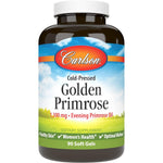 Carlson Golden Primrose 1300mg softgels front view bottle for women health