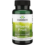 Swanson Bilberry Fruit 470 Milligrams 100 Capsules front view authentic herbal supplement India