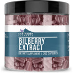 Earthborn Elements Bilberry Extract 200 Capsules front view premium eye health supplement
