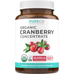 Pure Co Organic Cranberry 500mg 60 Capsules Front View