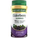 Nature's Bounty Elderberry Gummies 70 count bottle front view for immune defense