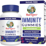 MaryRuth Organics Sugar Free Immunity Gummies front view bottle on plain background