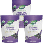Nature's Way Sambucus Immune Support Lozenges 3 Pack front view package showing original elderberry flavor details