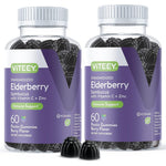 Viteey Sambucus Elderberry Gummies front bottle view for adult immune support supplement