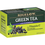 Bigelow green tea with elderberry plus vitamin c immune support box front view