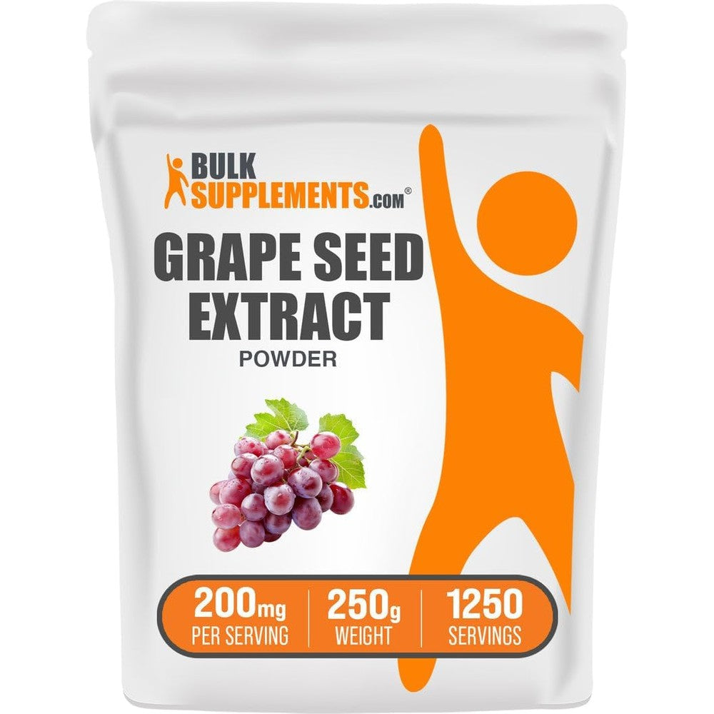 BulkSupplements Grape Seed Extract Powder 250 Grams front view