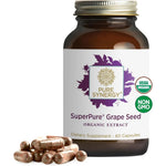 Pure Synergy SuperPure Grape Seed Extract bottle front view