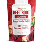 Merry Vita Beet Root Capsules with Grape Seed and CoQ10 front view