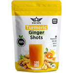 Dauson Turmeric Ginger Powder Shot container front view showcasing the immune and joint support formula.