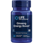 Life Extension Ginseng Energy Boost 30 Vegetarian Capsules front view