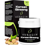 Auragin Authentic Korean Red Panax Ginseng bottle front view