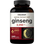 NatureBell Panax Korean Red Ginseng 2250mg bottle front view