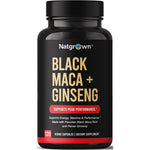 Natgrown Black Maca Root and Panax Ginseng bottle front view
