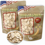 Zen Ginseng American Wisconsin Ginseng Slices front view packaging