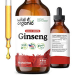 Wild and Organic Korean Panax Ginseng Extract bottle front view