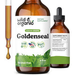 Wild And Organic Goldenseal Root Tincture front view bottle