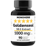 Jisora Monoherb Goldenseal Extract 1000mg bottle front view premium immune support dietary supplement capsules