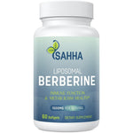Sahha Liposomal Berberine HCL 1500mg bottle front view premium metabolic supplement