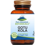 Pure Mountain Botanicals Gotu Kola Capsules 90 count front view bottle
