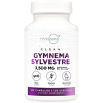 Type Zero Clean Gymnema Sylvestre Extract 120 Capsules front view bottle showing 3500 milligram serving details.
