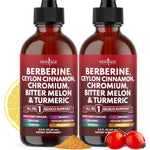 New Age Berberine with Ceylon Cinnamon liquid drops two pack front view