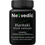 Netvedic Haritaki Fruit Extract 400mg capsules bottle front view
