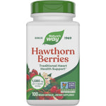 Nature's Way Hawthorn Berries 100 capsules front view showing the product label.