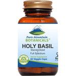 Pure Mountain Botanicals Holy Basil Capsules front bottle view