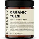 Erbology 100 Percent Organic Tulsi Powder front view jar