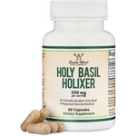 Double Wood Supplements Holy Basil Holixer 60 Capsules front view