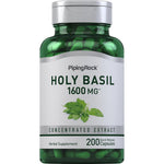 Piping Rock Holy Basil Tulsi 1600mg capsules front view