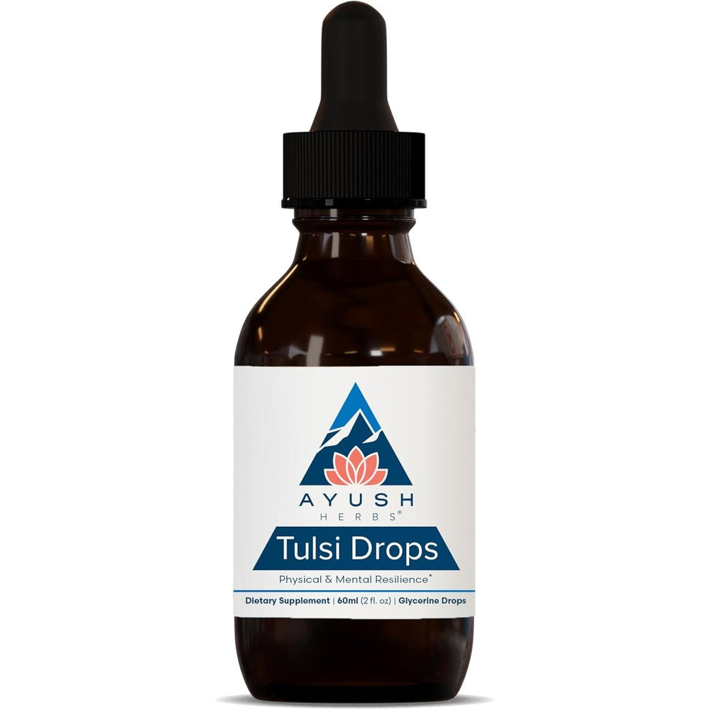 Ayush Herbs Tulsi Drops 60ml front view bottle