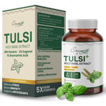 Cosynee Life Organic Tulsi Basil Whole Leaf Extract 120 Capsules Front View