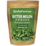 Herbsforever Bitter Melon Powder 454g front view showcasing premium Ayurvedic dietary supplement packaging.
