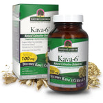 Nature's Answer Kava Root Powder 90 Capsules front view bottle for stress relief